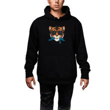 Load image into Gallery viewer, “THE CAT [THAT ATE THE CANARY]” Unisex Hoodie (Black)

