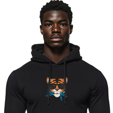 Load image into Gallery viewer, “THE CAT [THAT ATE THE CANARY]” Unisex Hoodie (Black)

