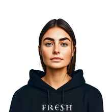 Load image into Gallery viewer, &quot;FRESH&quot; Unisex Hoodie (Black)
