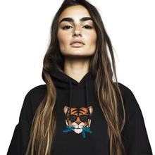 Load image into Gallery viewer, “THE CAT [THAT ATE THE CANARY]” Unisex Hoodie (Black)

