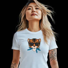 Load image into Gallery viewer, “THE CAT [THAT ATE THE CANARY]” Unisex T-Shirt (White)

