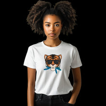 Load image into Gallery viewer, “THE CAT [THAT ATE THE CANARY]” Unisex T-Shirt (White)
