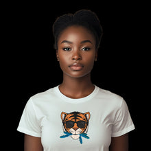 Load image into Gallery viewer, “THE CAT [THAT ATE THE CANARY]” Unisex T-Shirt (White)
