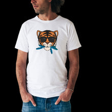 Load image into Gallery viewer, “THE CAT [THAT ATE THE CANARY]” Unisex T-Shirt (White)
