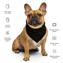 Load image into Gallery viewer, "$£" Pattern Print Bandana (Black)
