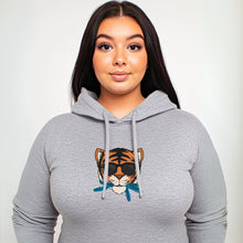 Load image into Gallery viewer, “THE CAT [THAT ATE THE CANARY]” Unisex Hoodie (Gray)
