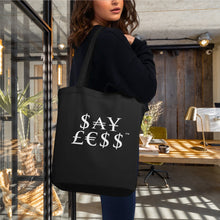 Load image into Gallery viewer, &quot;$£&quot; Stacked Logo Eco Tote Bag (Black)
